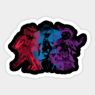 Eva Pilots (dark) Sticker